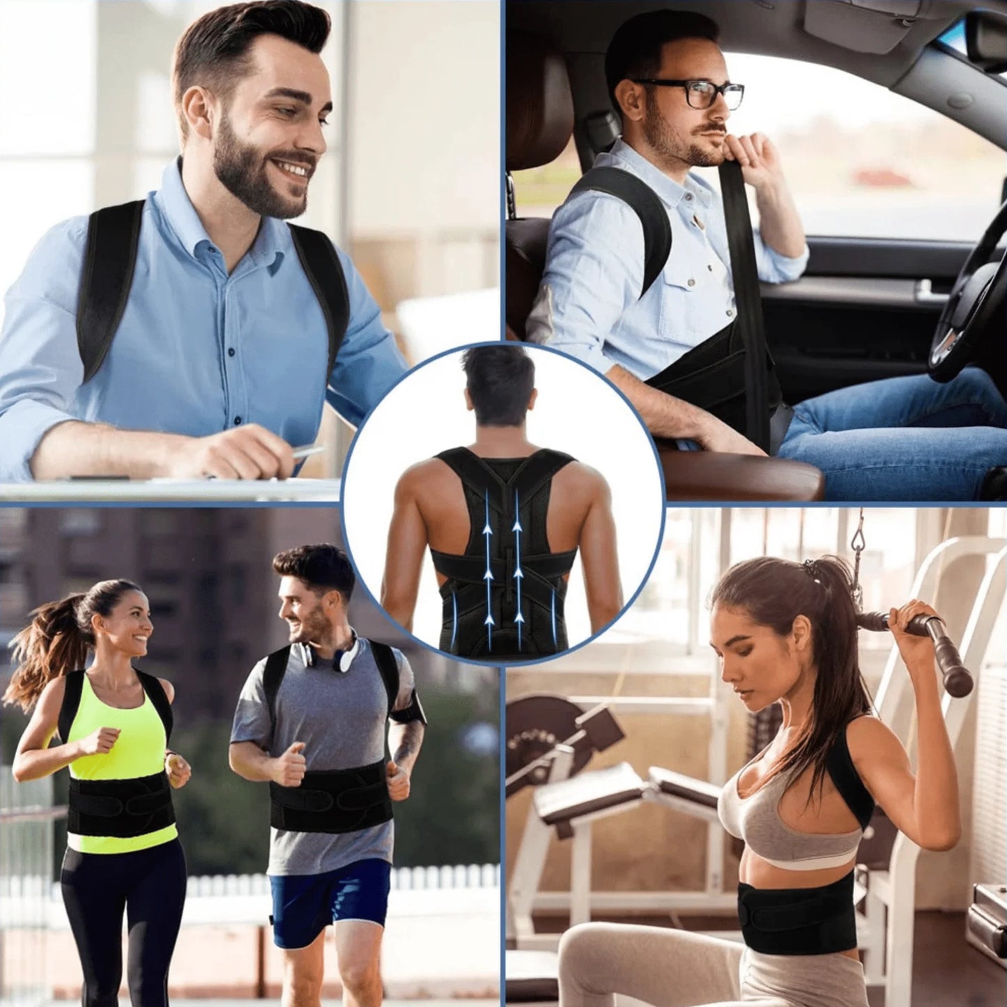 FitVibeGear™ Adjustable Back Support Belt