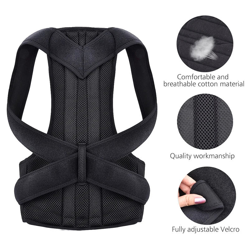 FitVibeGear™ Adjustable Back Support Belt