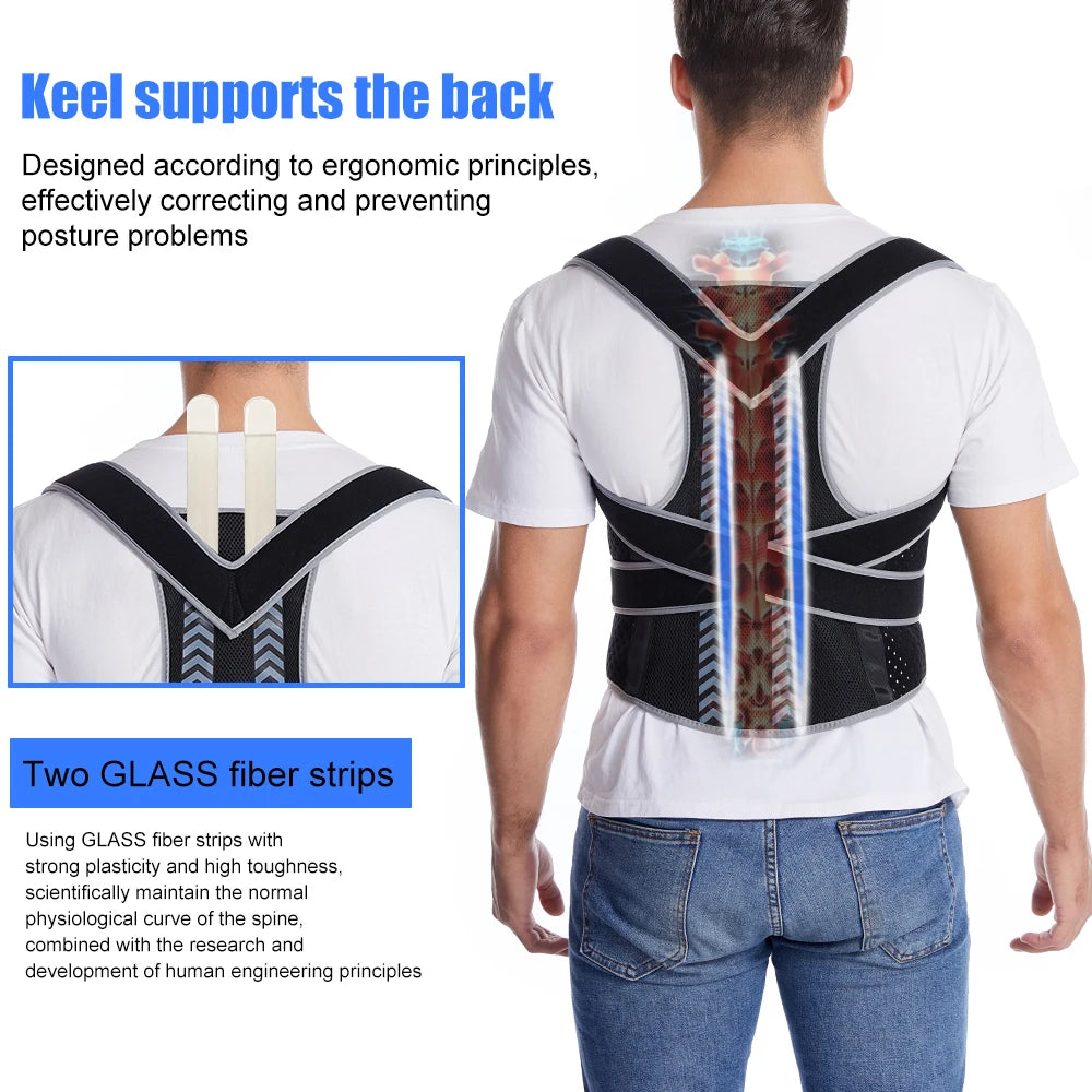 FitVibeGear™ Adjustable Back Support Belt