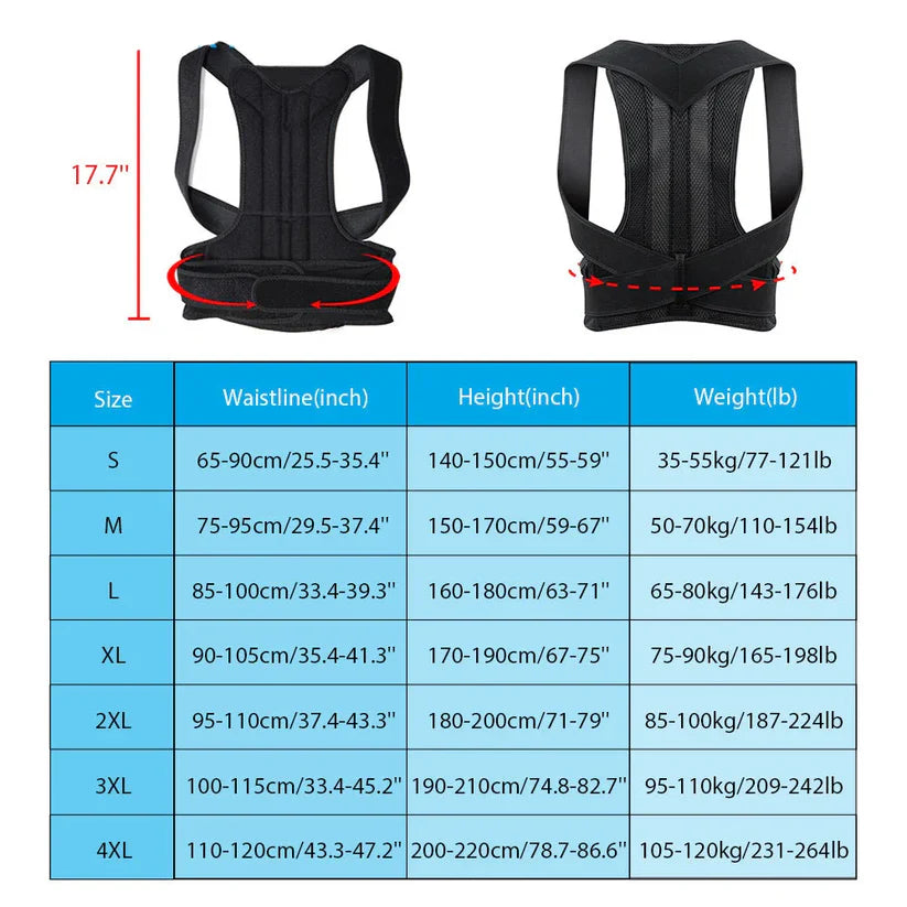 FitVibeGear™ Adjustable Back Support Belt