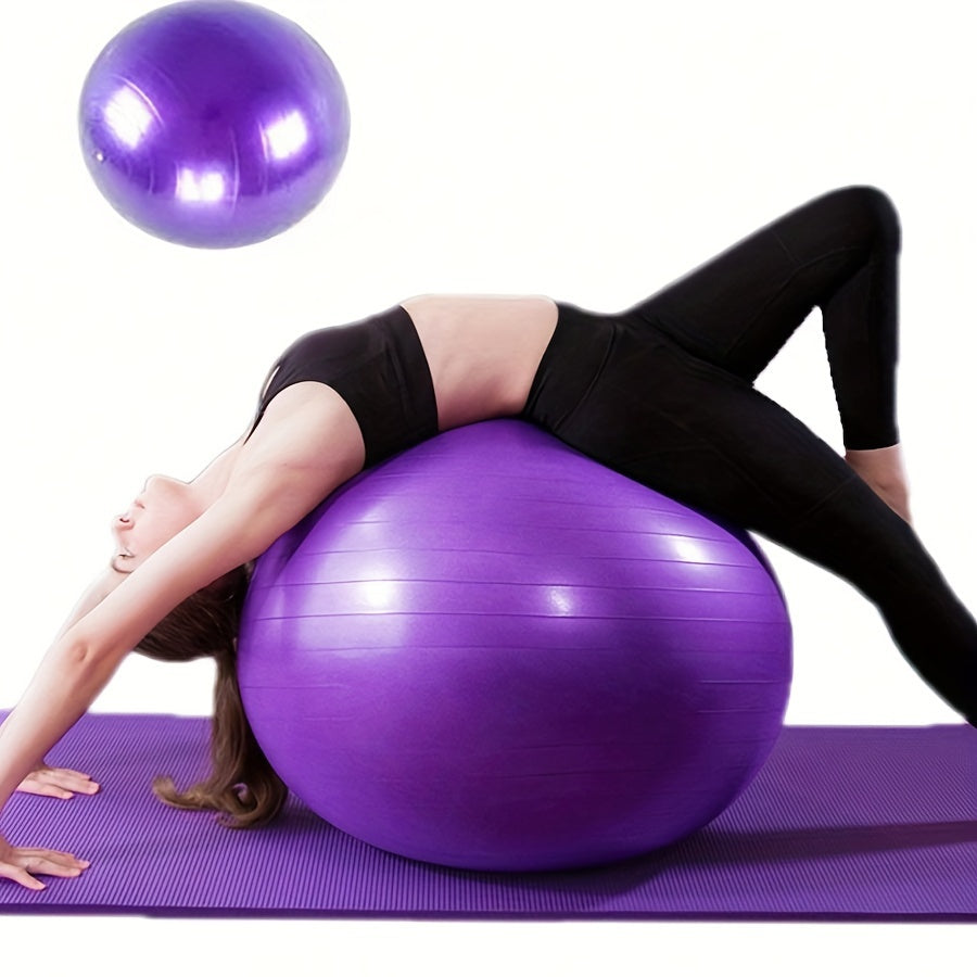 Thick Inflatable Purple Yoga Ball
