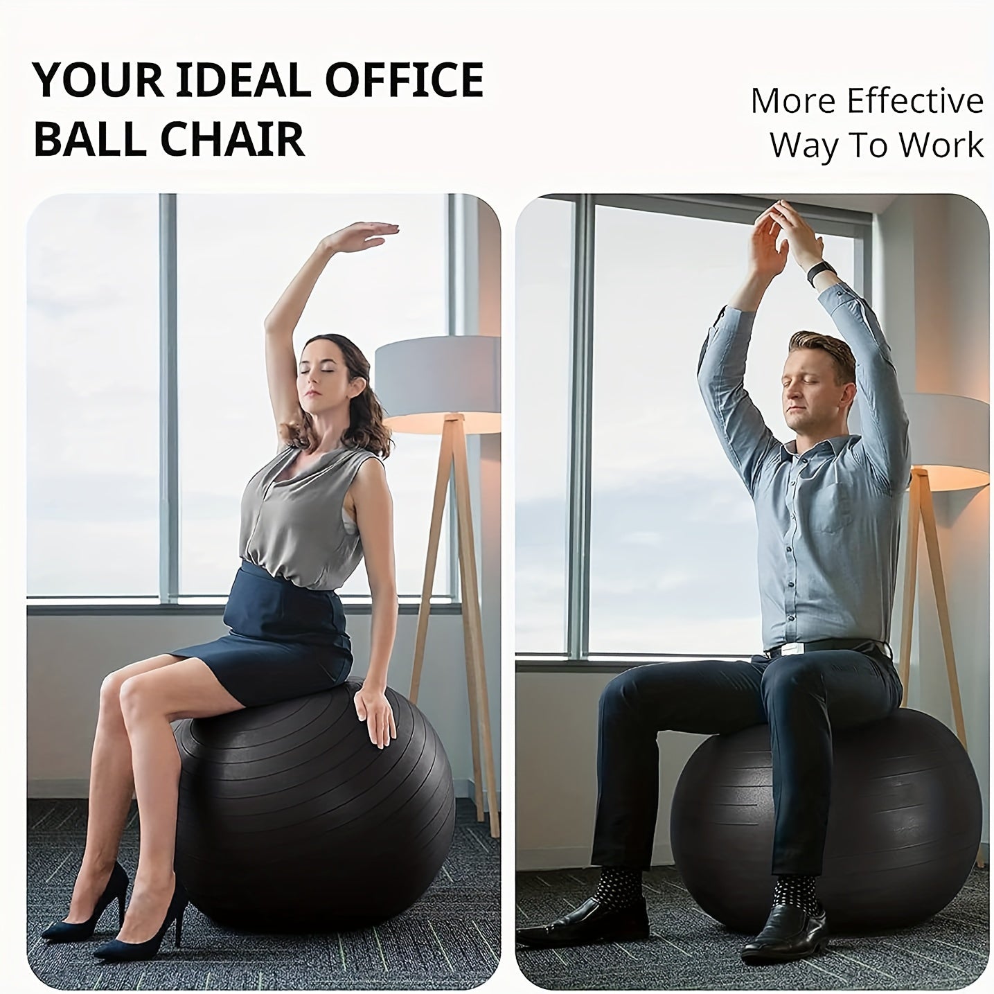Thick Inflatable Yoga Balls Multi Color