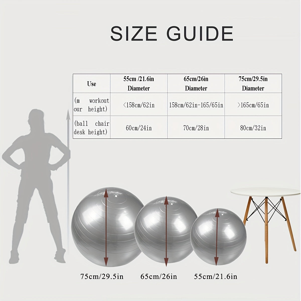 Extra Large Thickened Yoga Ball