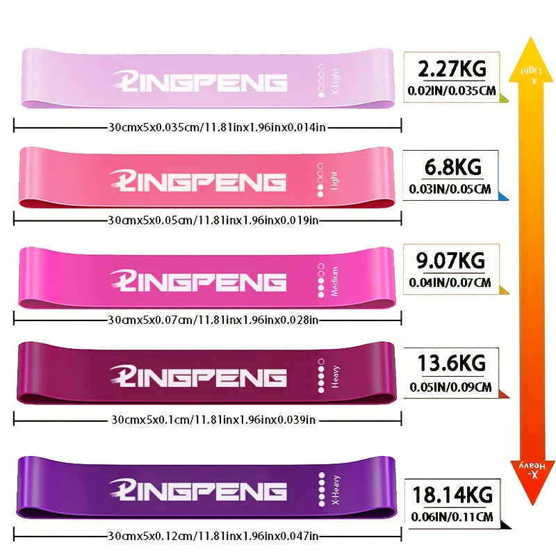 Pink & Purple Resistance Bands