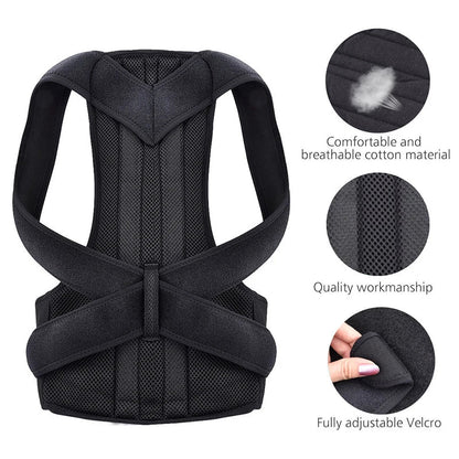 FitVibeGear™ Adjustable Back Support Belt