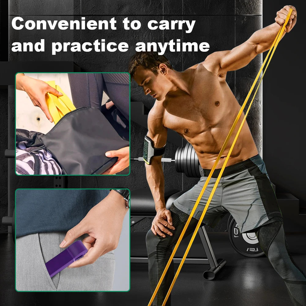 Resistance Bands 5–120 lbs Multi Color