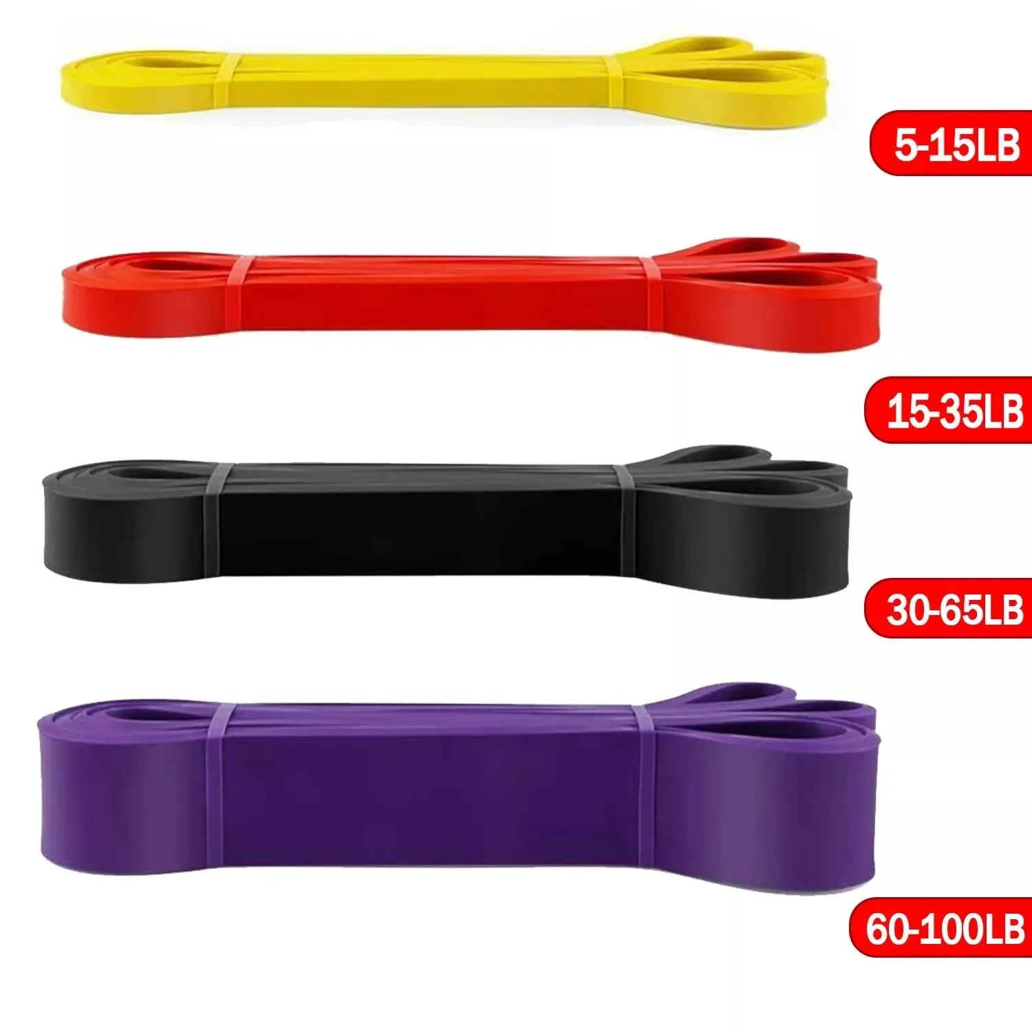 Resistance Bands 5–120 lbs Multi Color