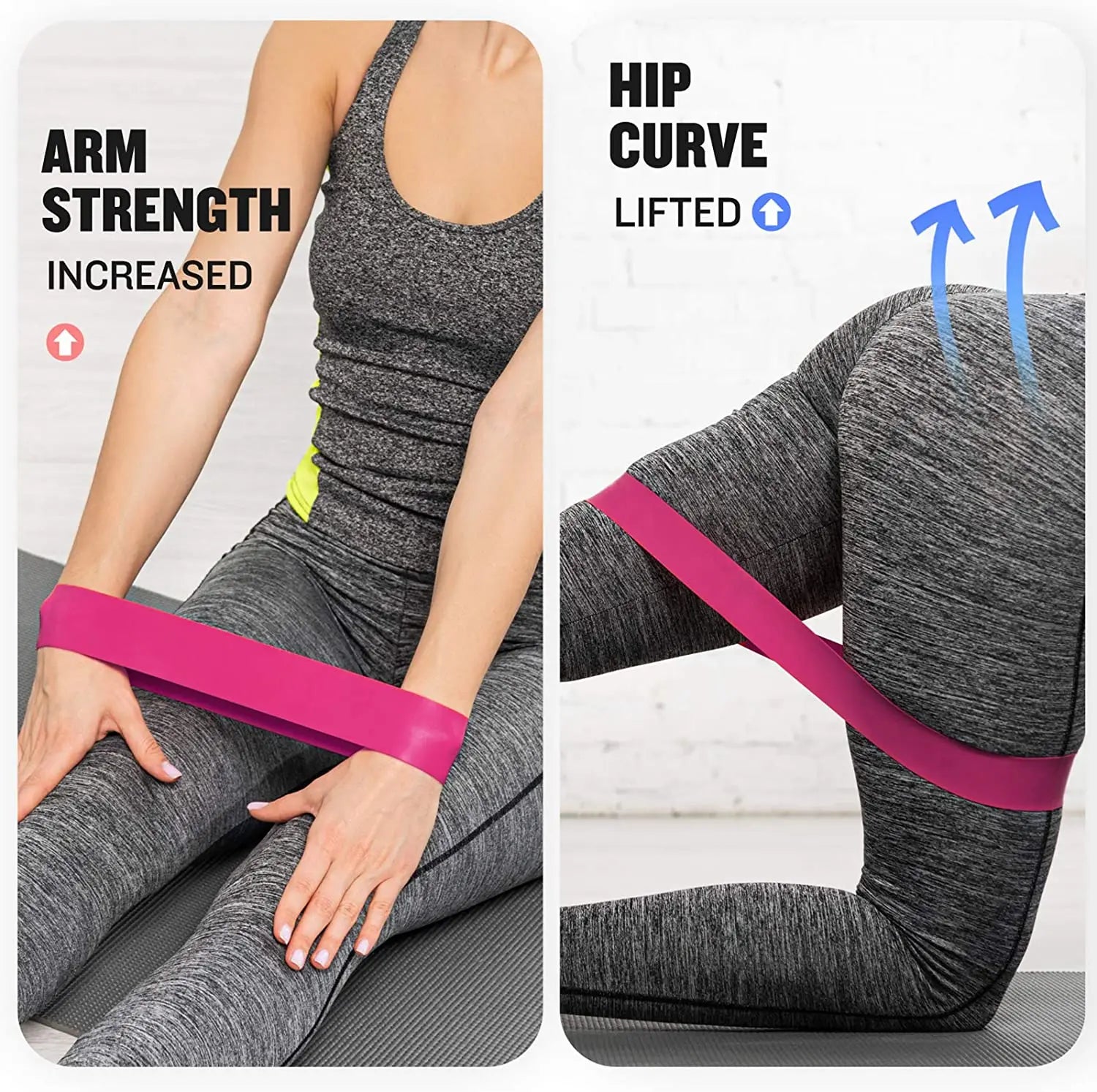 Pink & Purple Resistance Bands