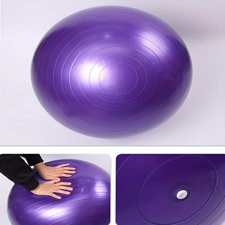 Thick Inflatable Purple Yoga Ball